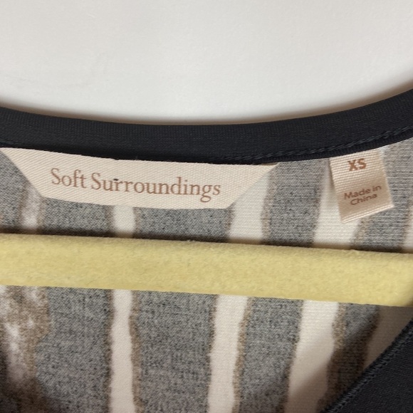 Soft Surroundings Extravaganza Animal Print Uneven Hem Handkerchief Dress Beach - Picture 6 of 16